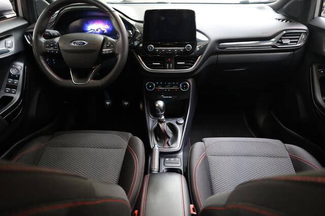 Ford PUMA 1.0 EcoBoost Hybrid ST-Line STUUR/RUIT/STOELVERWARMING DAB CARPLAY NAVI CRUISE CLIMA 17"LMV PDC ZWARTE-HEMEL ALL-SEASONS!