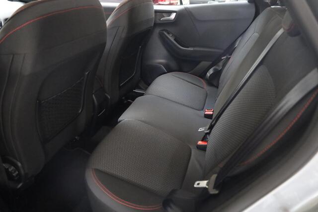 Ford PUMA 1.0 EcoBoost Hybrid ST-Line STUUR/RUIT/STOELVERWARMING DAB CARPLAY NAVI CRUISE CLIMA 17"LMV PDC ZWARTE-HEMEL ALL-SEASONS!