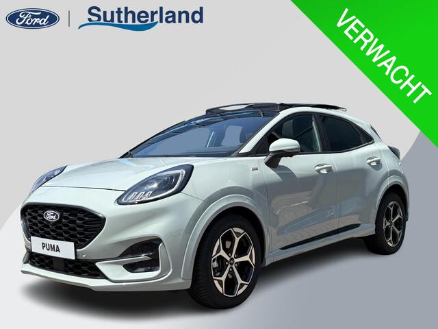 Ford PUMA 1.0 EcoBoost Hybrid ST-Line Automaat 125pk | Panoramadak | Trekhaak afneembaar | Winter Pack | Adaptive cruise control | Elektrische achterklep | Matrix LED | Keyless Entry | Navigatiesysteem | Privacy glass