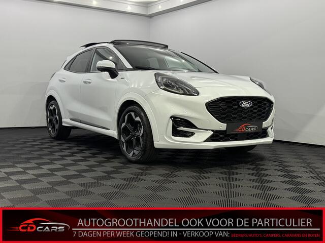 Ford PUMA 1.0 EcoBoost Hybrid ST-Line X 155pk Nieuw model Pano, Half leder, Navi, Camera, Keyless start, Cruise control, Virtual desk, Winterpakket, 2 jaar garantie