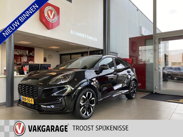 Ford PUMA 1.0 EcoBoost Hybrid ST-Line 155pk Automaat/Virtual cockpit/App-connect/Navigatie/Dodehoek detectie/Achteruitrijcamera/Climate control/Adaptive cruise control/Lane assist/Parkeersensoren rondom/Stoelverwarming/Stuurverwarming/Voorruitverwarming/B&O Audio/D