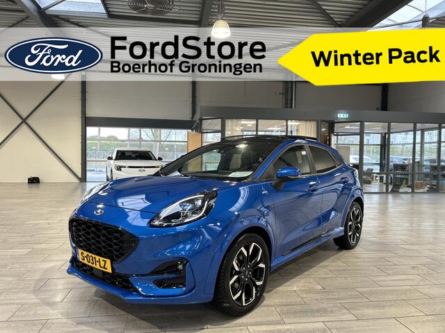 Ford PUMA EcoBoost Hybrid 125 pk ST-Line X | Pano | Winter Pack | Camera | LED | El. a. klep | Adapt. cruise | 1e eig. | 100% dealer onderh.