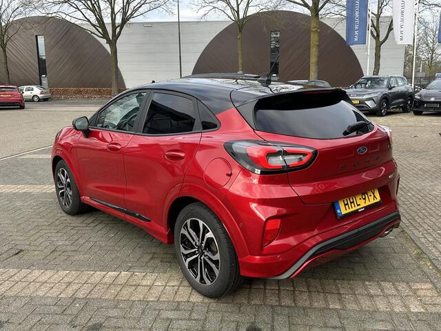 Ford PUMA 1.0 EcoBoost Hybrid ST-Line Vignale | STOEL/STUUR VERWARMING | APPLECARPLAY/ANDROID AUTO | ELEK. ACHTERKLEP | DODEHOEK | KEYLESS | WINTER PACK | VOORUITVERWARMING| CAMERA| DEALER ONDERHOUDEN