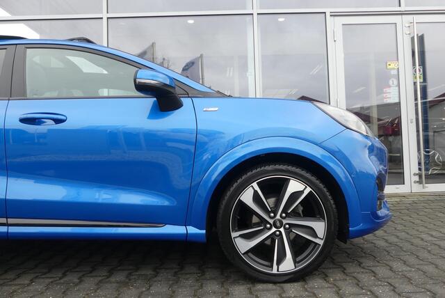 Ford PUMA 1.0 EcoBoost ST-Line X Vignale TREKHAAK AFNEEMBAAR (900KG), PANO, WINTER PACK, ADAPT. CRUISE, CLIMA, NAVI, CAMERA, PDC V&A, APPLE CARPLAY/ANDROID AUTO, BLIS, KEYLESS, B&O, ELEKT. ACHTERKLEP, 73.242KM