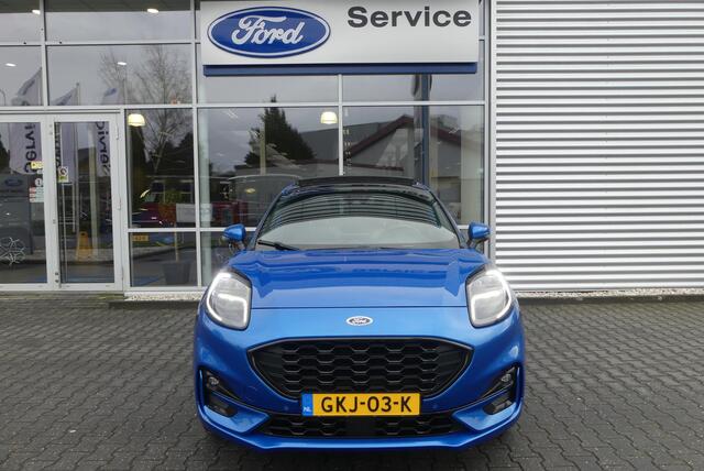 Ford PUMA 1.0 EcoBoost ST-Line X Vignale TREKHAAK AFNEEMBAAR (900KG), PANO, WINTER PACK, ADAPT. CRUISE, CLIMA, NAVI, CAMERA, PDC V&A, APPLE CARPLAY/ANDROID AUTO, BLIS, KEYLESS, B&O, ELEKT. ACHTERKLEP, 73.242KM