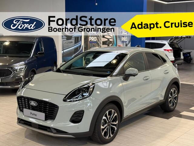 Ford PUMA EcoBoost Hybrid 125pk Titanium | Winterpack | Adapt. Cruise | Dodehoek detectie | 360 Camera | All-season banden | Fabr. Gar. t/m 01-2029 |