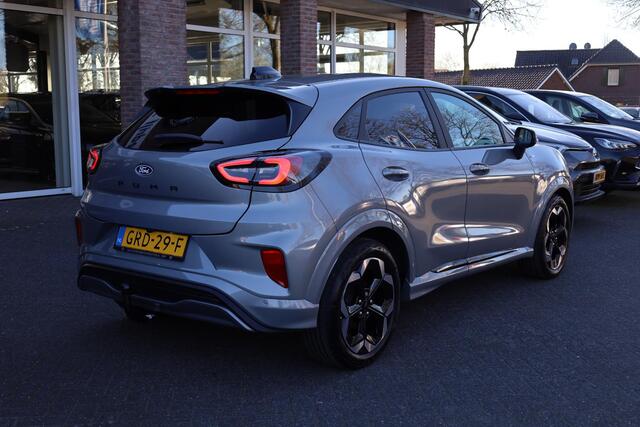 Ford PUMA 1.0 EcoBoost Hybrid ST-Line X FACELIFT!! CAMERA STUUR/STOEL/RUITVERWARMING 1e-EIGENAAR DEALER-OND TREKHAAK-AFN CARPLAY DAB B&O ZWARTE-HEMEL ENZ.