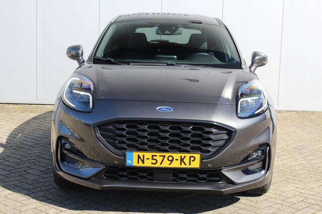 Ford PUMA 1.0-125pk EcoBoost Hybrid ST-Line X. Erg nette en goed onderhouden Ford Puma ! Autm. airco, stoel-, stuur- en voorraamverw., adaptieve cruise cntrl, lane- en side assist, Led verlichting, B&O soundsyst., camera, parkeersensoren etc.