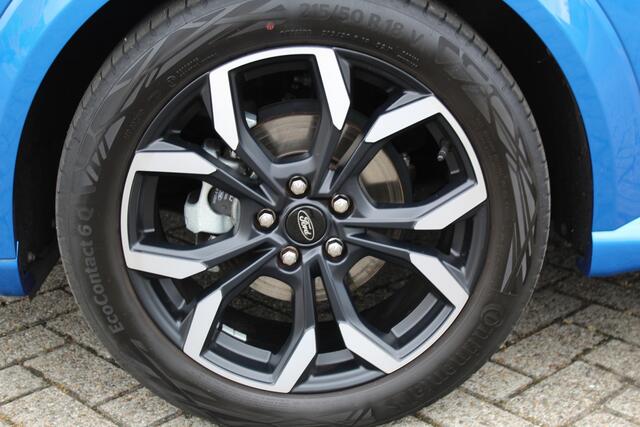 Ford PUMA 1.0-125pk EcoBoost Hybrid ST-Line X. Zeer nette wagen ! Slechts 35.000km ! Autm. airco, cruise cntrl, premium soundsyst., LED verl., navigatie, telefoonvoorb., trekhaak afneemb., stoel, stuur en voorraamverwarming. etc.