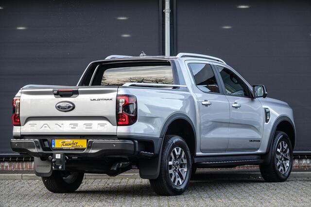 Ford RANGER Wildtrak 2.3PHEV 280Pk Aut. | Plug In Hybride | Double Cab | 5-Persoons | 3.500Kg trekgewicht | Trekhaak | Elek. Rollertop | 18'' | Iconic Silver