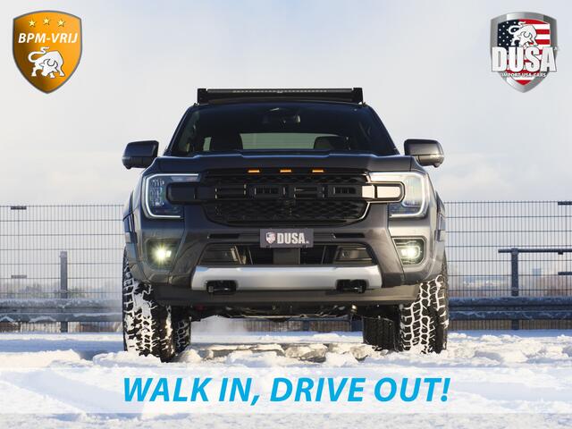 Ford RANGER 2.3 Double Cab Wildtrak PHEV | Plug-in Hybrid | Unieke uitvoering! | Lift kit | Bed Rack incl LED | Roof Rack incl Led | Fender Flares | Black Rhino Wheels | Ford Custom Grille