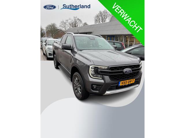 Ford RANGER 2.0 Super Cab EcoBlue Wildtrak 204pk Automaat | Trekhaak | Lederen Bekleding | Rollertop | 3.500kh Trekgewicht | Adaptieve Cruise