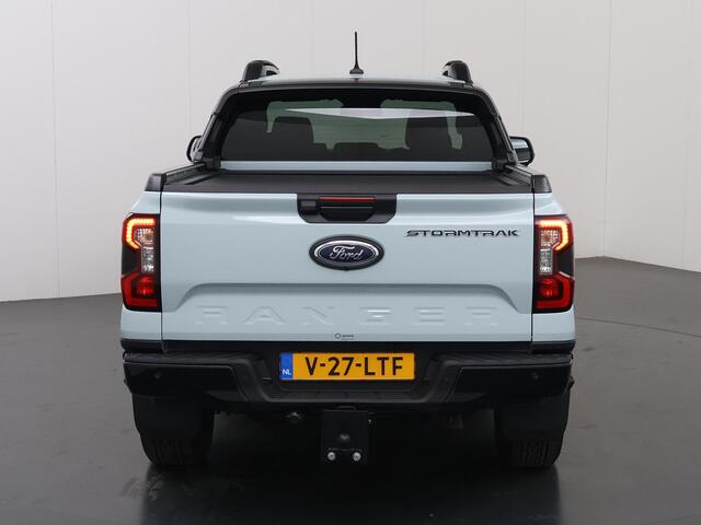 Ford RANGER Stormtrak 2.3 PHEV | 279 PK | DOUBLE CAB | PRO POWER ONBOARD 2.3 kWh | 360 CAMERA | 3500 KG TREKHAAK | ADAPTIEVE CRUISE | LEREN BEKLEDING | NAVIGATIE | STOELVERWARMING | STUURWIELVERWARMING | ELEKRISCHE ROLLER-TOP