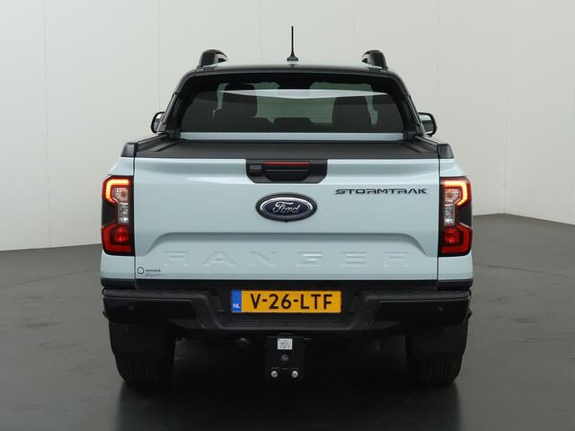 Ford RANGER Stormtrak 2.3 PHEV | 279 PK | DOUBLE CAB | NL AUTO | PRO POWER ONBOARD 2.3 kWh | 360 CAMERA | 3500 KG TREKHAAK | ADAPTIEVE CRUISE | LEREN BEKLEDING | NAVIGATIE | STOELVERWARMING | STUURWIELVERWARMING | ELEKRISCHE ROLLER-TOP