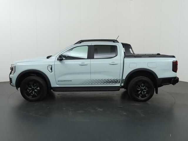 Ford RANGER Stormtrak 2.3 PHEV | 279 PK | DOUBLE CAB | NL AUTO | PRO POWER ONBOARD 2.3 kWh | 360 CAMERA | 3500 KG TREKHAAK | ADAPTIEVE CRUISE | LEREN BEKLEDING | NAVIGATIE | STOELVERWARMING | STUURWIELVERWARMING | ELEKRISCHE ROLLER-TOP