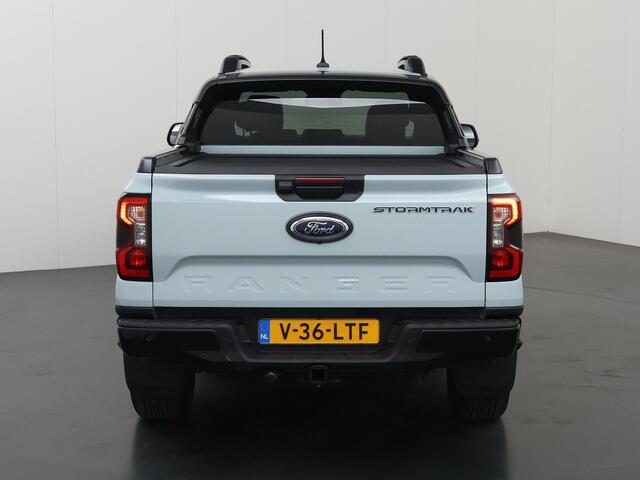Ford RANGER Stormtrak 2.3 PHEV | 279 PK | DOUBLE CAB | NL AUTO | PRO POWER ONBOARD 2.3 kWh | 360 CAMERA | 3500 KG TREKHAAK | ADAPTIEVE CRUISE | LEREN BEKLEDING | NAVIGATIE | STOELVERWARMING | STUURWIELVERWARMING | ELEKRISCHE ROLLER-TOP