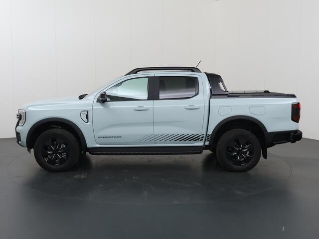 Ford RANGER Stormtrak 2.3 PHEV | 279 PK | DOUBLE CAB | NL AUTO | PRO POWER ONBOARD 2.3 kWh | 360 CAMERA | 3500 KG TREKHAAK | ADAPTIEVE CRUISE | LEREN BEKLEDING | NAVIGATIE | STOELVERWARMING | STUURWIELVERWARMING | ELEKRISCHE ROLLER-TOP