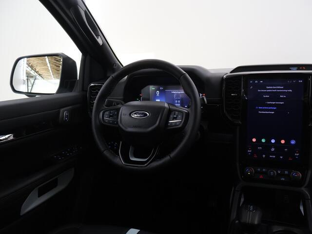 Ford RANGER Stormtrak 2.3 PHEV | 279 PK | DOUBLE CAB | NL AUTO | PRO POWER ONBOARD 2.3 kWh | 360 CAMERA | 3500 KG TREKHAAK | ADAPTIEVE CRUISE | LEREN BEKLEDING | NAVIGATIE | STOELVERWARMING | STUURWIELVERWARMING | ELEKRISCHE ROLLER-TOP