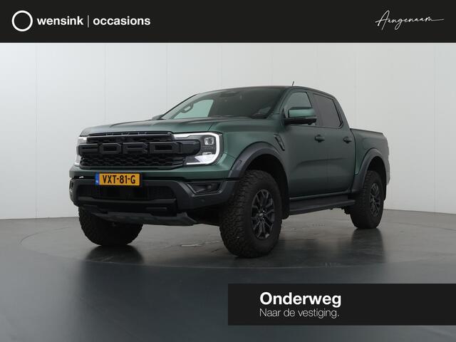 Ford RANGER 3.0 ECOBOOST | AUT. | DOUBLE CAB | RAPTOR | WRAP DARK GREEN MET. | LEDEREN BEKLKEDING | FOX SCHOKDEMPERS | 360° CAMERA | TREKHAAK | ADAPTIVE CRUISE CONTROL | APPLE CARPLAY | LED KOPLAMPEN | R MODUS | BAJA MODUS