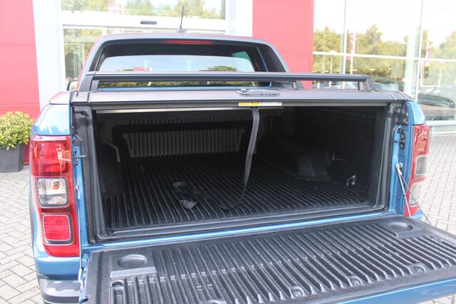 Ford RANGER 2.0 EcoBlue 214PK AUTOMAAT RAPTOR | 2500KG TREKGEWICHT | TREKHAAK | 17" "DYNO GREY" LICHTMETALEN VELGEN | 8-WEG ELEKTRISCH VERSTELBARE VOORSTOELEN | ALL TERRAIN BANDEN | FORD PERFORMANCE OPHANGING | ZWARTE SPIEGELKAPPEN | ZWARTE SIDE STEPS MET RAPTOR LOGO