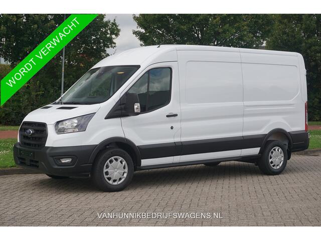 Ford TRANSIT 350L 130PK L3H2 Trend AUT Climate, 12" Sync 4 Navi, 270º deur, Trekhaak!! NR. G01*