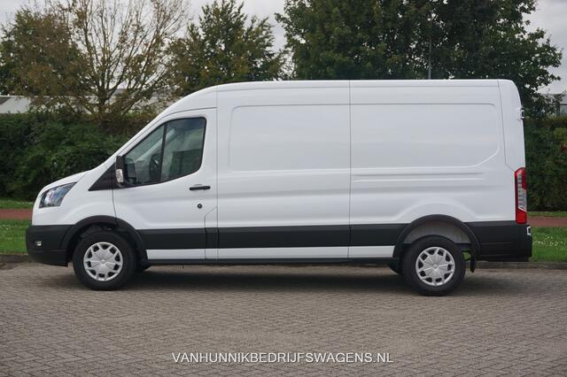 Ford TRANSIT 350L 130PK L3H2 Trend AUT Climate, 12" Sync 4 Navi, 270º deur, Trekhaak!! NR. G03*