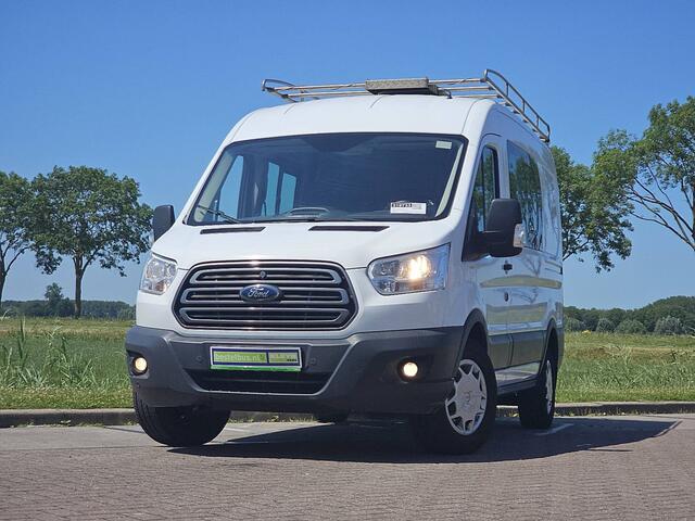 Ford TRANSIT 330 2.0 TDCI L2H2 DC Trend Airco Trekhaak Imperiaal-Trap Oh-Historie 1e Eigenaar Euro6!