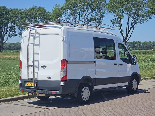 Ford TRANSIT 330 2.0 TDCI L2H2 DC Trend Airco Trekhaak Imperiaal-Trap Oh-Historie 1e Eigenaar Euro6!