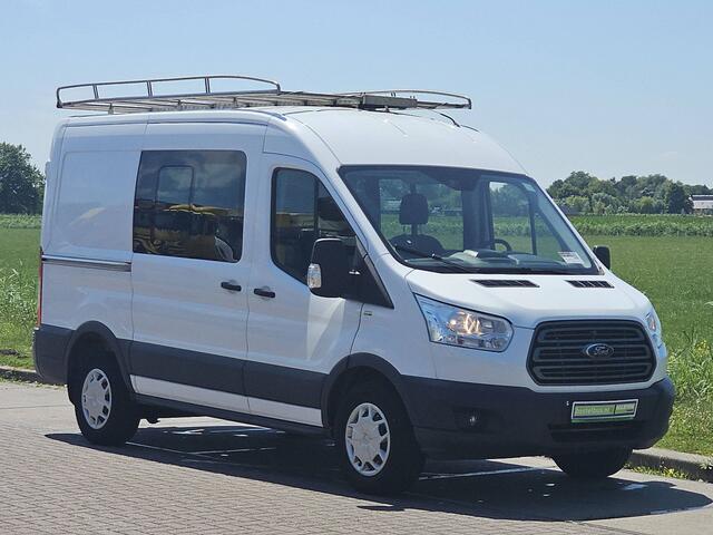 Ford TRANSIT 330 2.0 TDCI L2H2 DC Trend Airco Trekhaak Imperiaal-Trap Oh-Historie 1e Eigenaar Euro6!