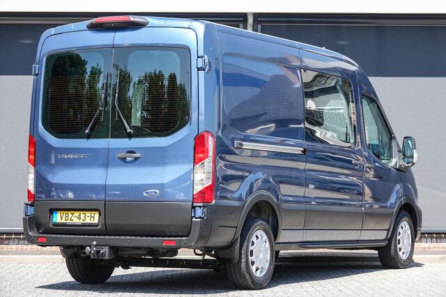 Ford TRANSIT L3H2 2.0Tdci 130Pk | Dubbel Cabine | 5-Persoons | Trend | Achteruitrijcamera | Chrome Blue