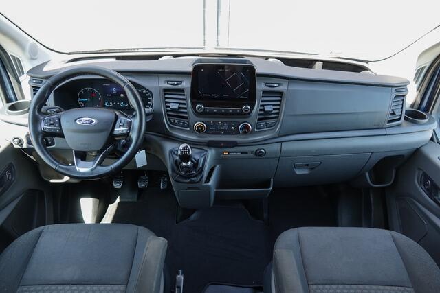 Ford TRANSIT L3H2 2.0Tdci 130Pk | Dubbel Cabine | 5-Persoons | Trend | Achteruitrijcamera | Chrome Blue