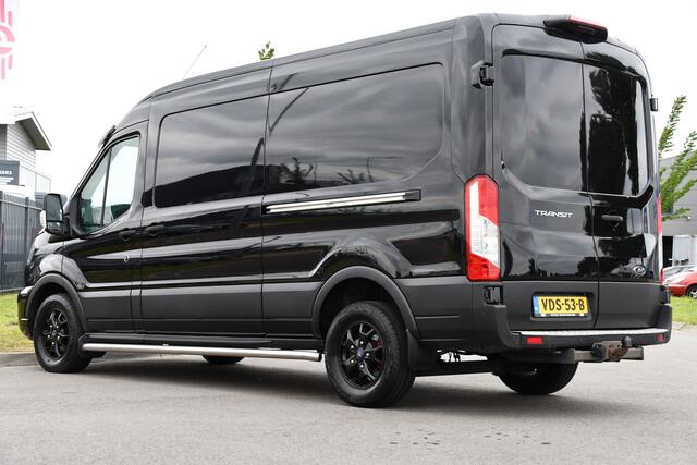 Ford TRANSIT 350 2.0 TDCI L3H2 Black Edition Limited Cruise, Camera, Carplay, 185PK, 2 x Schuifdeur, Trekhaak, Xenon, Uniek!