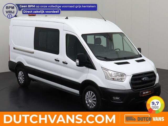 Ford TRANSIT 2.0TDCI 130PK L2H2 Dubbele Cabine | 7-Persoons | Leder | Navigatie | Camera | Airco | Cruise | Trekhaak