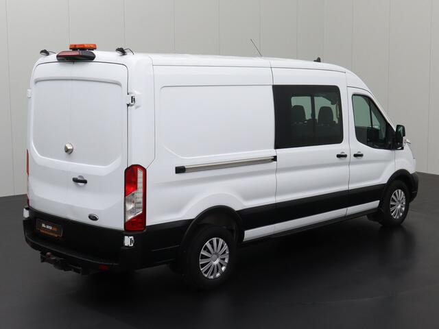 Ford TRANSIT 2.0TDCI 130PK L2H2 Dubbele Cabine | 7-Persoons | Leder | Navigatie | Camera | Airco | Cruise | Trekhaak