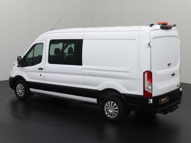 Ford TRANSIT 2.0TDCI 130PK L2H2 Dubbele Cabine | 7-Persoons | Leder | Navigatie | Camera | Airco | Cruise | Trekhaak