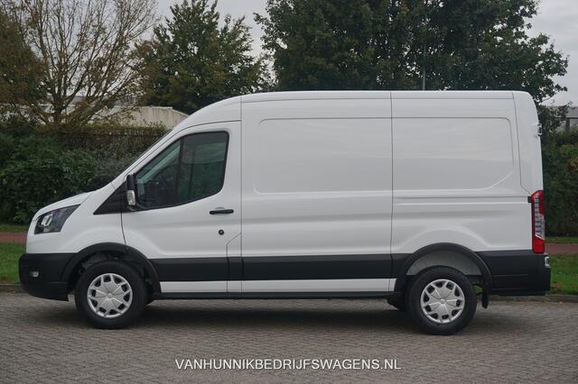 Ford TRANSIT 350M LDT 130PK L2H2 BPM VRIJ!! 12" Sync 4 Apple CP/Android A. Camera, Trekhaak!! NR. WV02*