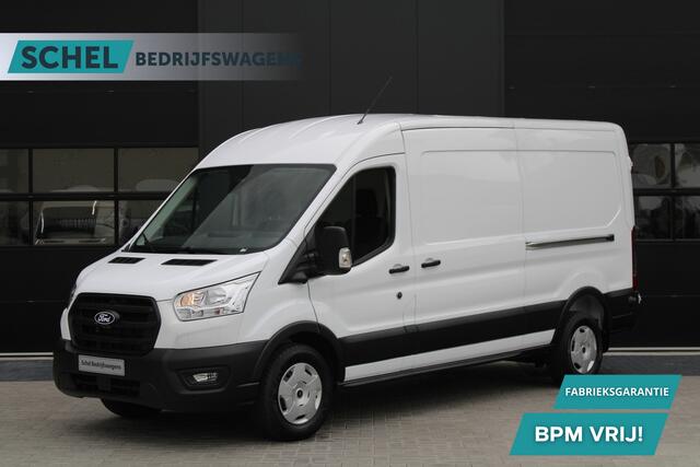 Ford TRANSIT 350 2.0 TDCI L3H2 Trend - 165pk - Facelift - ACC - 2x Schuifdeur - 360 Camera - Blind Spot - Stoel & Stoelverwarming - Trekhaak - Rijklaar