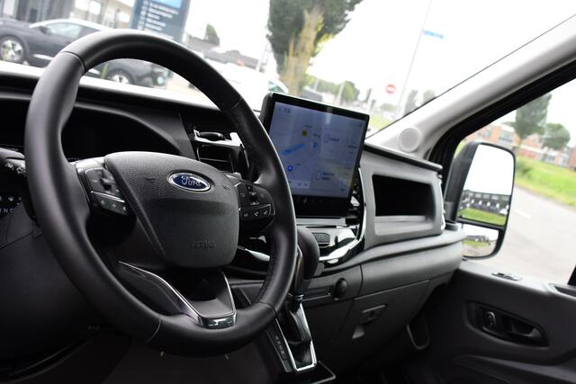 Ford TRANSIT 350 2.0 TDCI L3H2 DC Raptor Grill Cruise, Camera, Carplay, Automaat, Sensoren, Trekhaak, NAVI, Multimedia, Uniek!