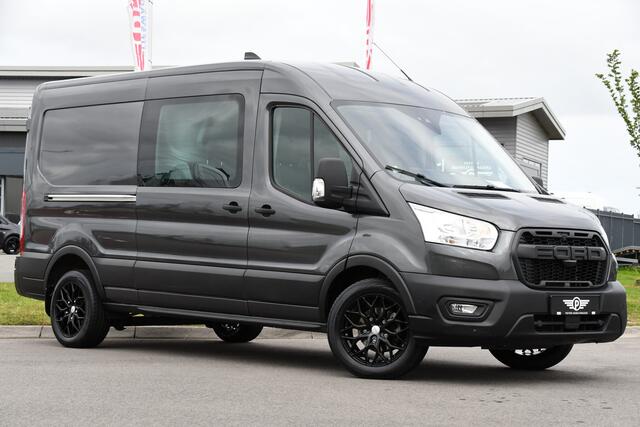 Ford TRANSIT 350 2.0 TDCI L3H2 DC Raptor Grill Cruise, Camera, Carplay, Automaat, Sensoren, Trekhaak, NAVI, Multimedia, Uniek!