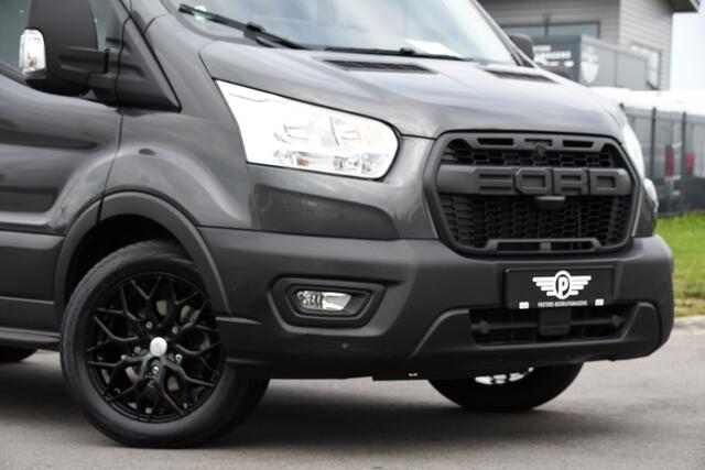 Ford TRANSIT 350 2.0 TDCI L3H2 DC Raptor Grill Cruise, Camera, Carplay, Automaat, Sensoren, Trekhaak, NAVI, Multimedia, Uniek!