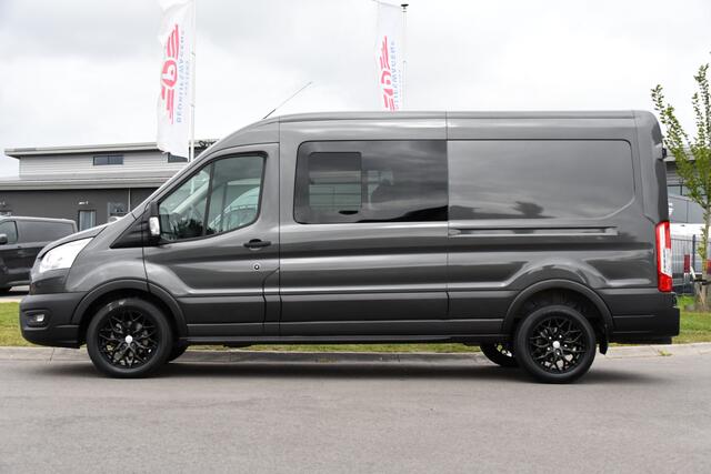 Ford TRANSIT 350 2.0 TDCI L3H2 DC Raptor Grill Cruise, Camera, Carplay, Automaat, Sensoren, Trekhaak, NAVI, Multimedia, Uniek!