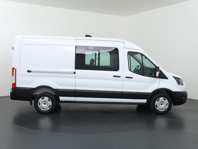 Ford TRANSIT 350 | 2.0 TDCI | L3 H2 | Dubbele Cabine | Trend | TREKHAAK 2500 KG AHW | CLIMATE CONTROL | PARKEERSENSOREN V+A | CRUISE CONTROL | BIJRIJDERSBANK | LAADRUIMTE PAKKET | APPLE CARPLAY / ANDROID AUTO | STOEVERWARMING