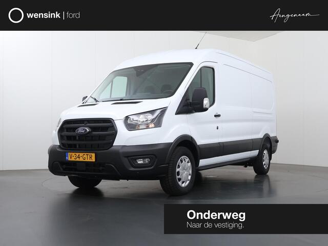 Ford TRANSIT 350 | 2.0 TDCI | L3 H2 | TREND | TREKHAAK 2500 KG AHW | CLIMATE CONTROL | NAVIGATIE | PARKEERSENSOREN V+A | CRUISE CONTROL | BIJRIJDERSBANK | LAADRUIMTE PAKKET | APPLE CARPLAY / ANDROID AUTO | STOEVERWARMING