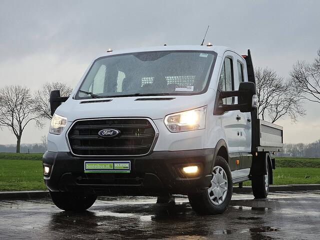 Ford TRANSIT 350 2.0 TDCI L4H1 DC Open-Laadbak Airco 130Pk Stoelverwarming 1e Eigenaar Oh-Historie!
