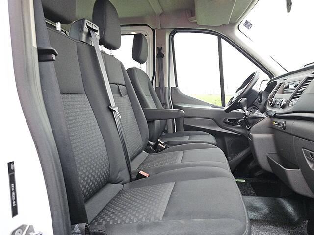Ford TRANSIT 350 2.0 TDCI L4H1 DC Open-Laadbak Airco 130Pk Stoelverwarming 1e Eigenaar Oh-Historie!