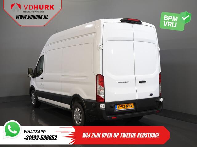 Ford TRANSIT 350 2.0 TDCI 130 pk L3H3 Adapt.Cruise/ 360 Camera/ 270Gr.Deuren/ Stoelverw./ Navi/ Carplay/ PDC/ Climate