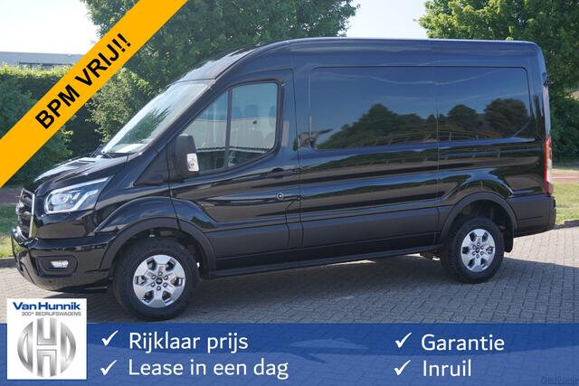 Ford TRANSIT 350M L2H2 Limited AUT-8 165PK BPM VRIJ Navi, Camera, Xenon, Lm Velg, Trekhaak!! NR. A117