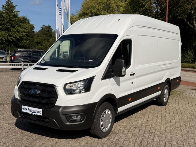 Ford TRANSIT 350 2.0 TDCI L4H3 Trend RWD | 130pk | Navigatiesysteem SYNC4 | Stoelverwarming | Elektrisch inklapbare buitenspiegels | Elektrisch verstelbare bestuurdersstoel | Passagiersairbag | Allweather banden | Laadruimte beschermingspakket | 150 watt/230V aanslui