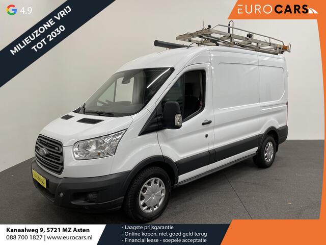 Ford TRANSIT 350 2.0 TDCI 130pk L2H2 Trend Imperiaal + ladder Navigatie Camera Parkeersensoren Cruise Control Stoelverwarming Airco Ingebouwde kasten Houten laadvloer