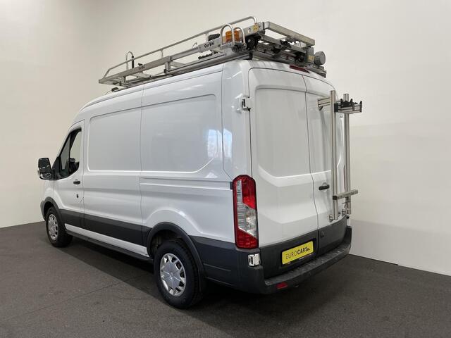 Ford TRANSIT 350 2.0 TDCI 130pk L2H2 Trend Imperiaal + ladder Navigatie Camera Parkeersensoren Cruise Control Stoelverwarming Airco Ingebouwde kasten Houten laadvloer